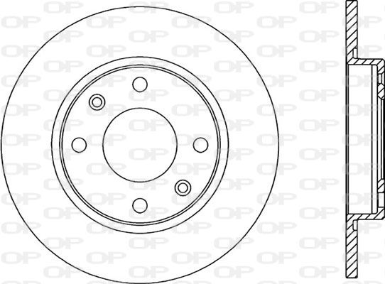 OPEN PARTS Тормозной диск BDR1431.10